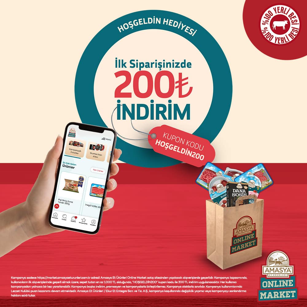 Hoş Geldin Hediyesi: İlk Siparişine 200 TL İndirim!