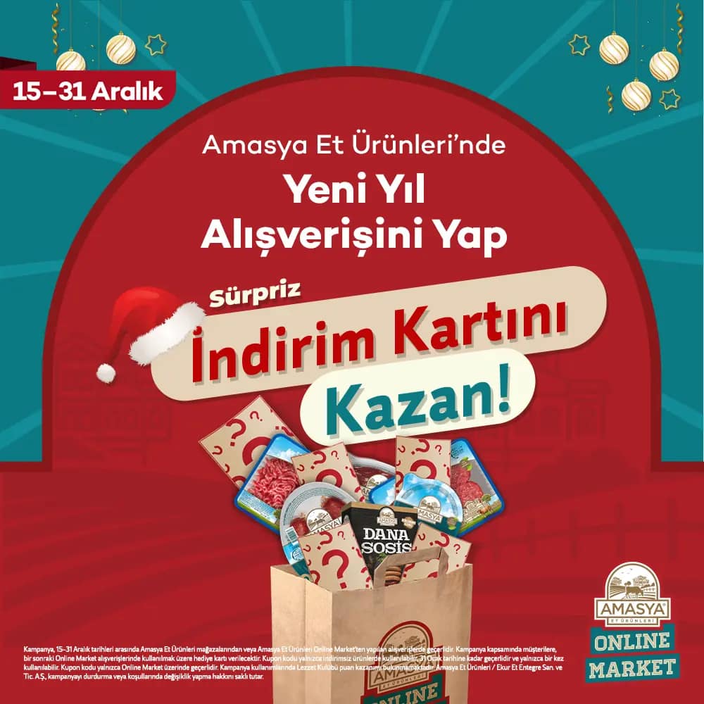 Yeni Yıl Alışverişini Yap, Sürpriz Hediye Kartını Kazan!