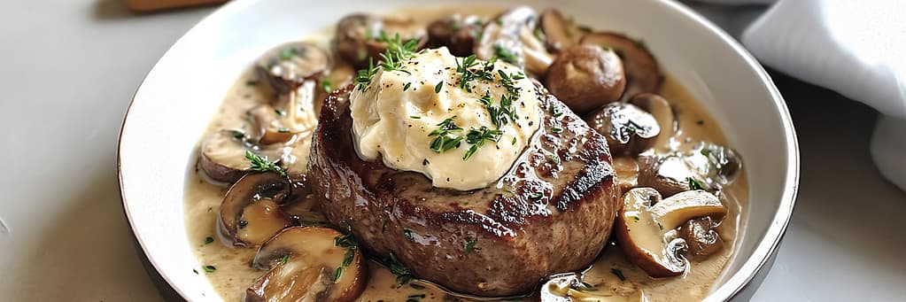 Kremalı Mantarlı Antrikot Tarifi