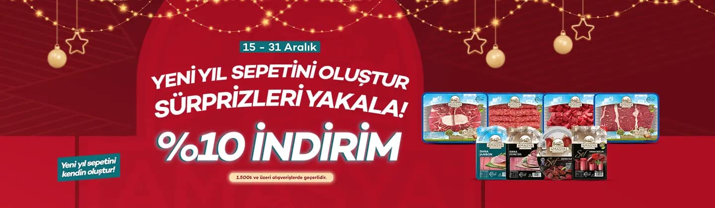 1.500 TL ve üzeri Alışverişlerde Tüm İndirimlere Ek Sepette %10 İndirim