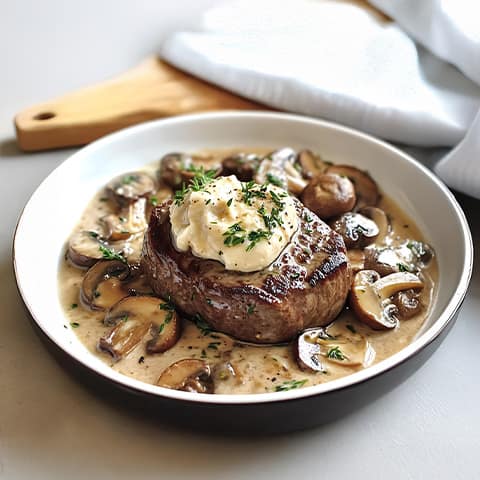 Kremalı Mantarlı Antrikot Tarifi