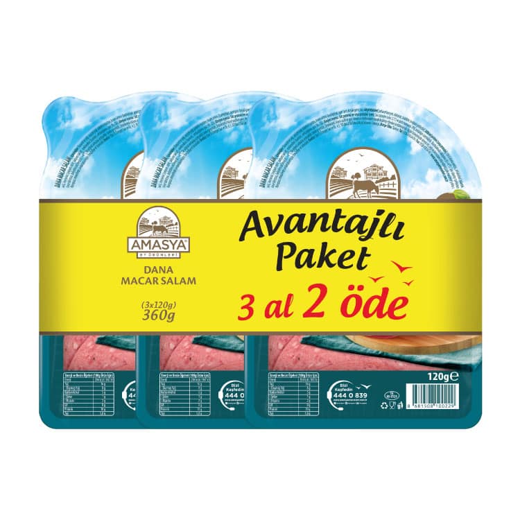 Dana Macar Salam 3 al 2 öde 3×120 g