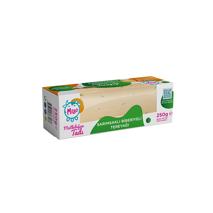Milgo Sarımsaklı Biberiyeli Tereyağı 250g