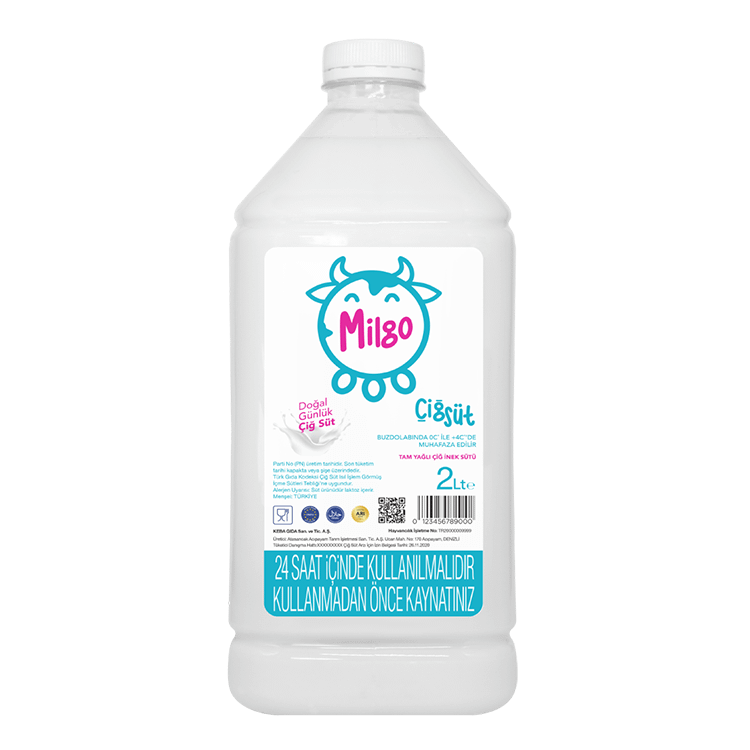 Milgo Çiğ Süt 2 Lt.