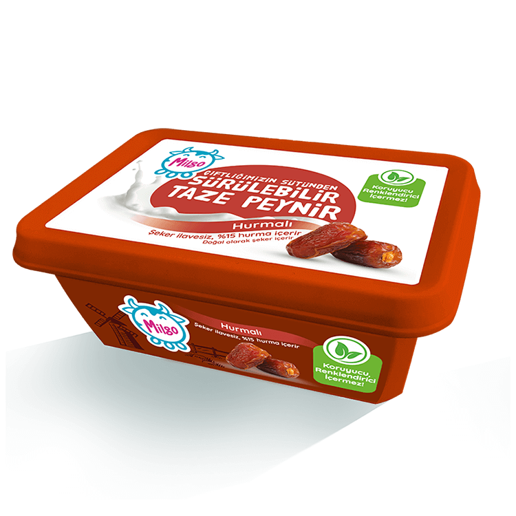 Taze Sürülebilir Peynir Hurmalı 180g