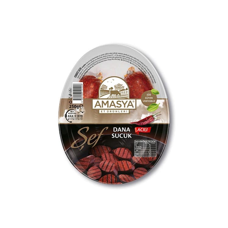 Şef Dana Kangal Sucuk – Acılı 250g