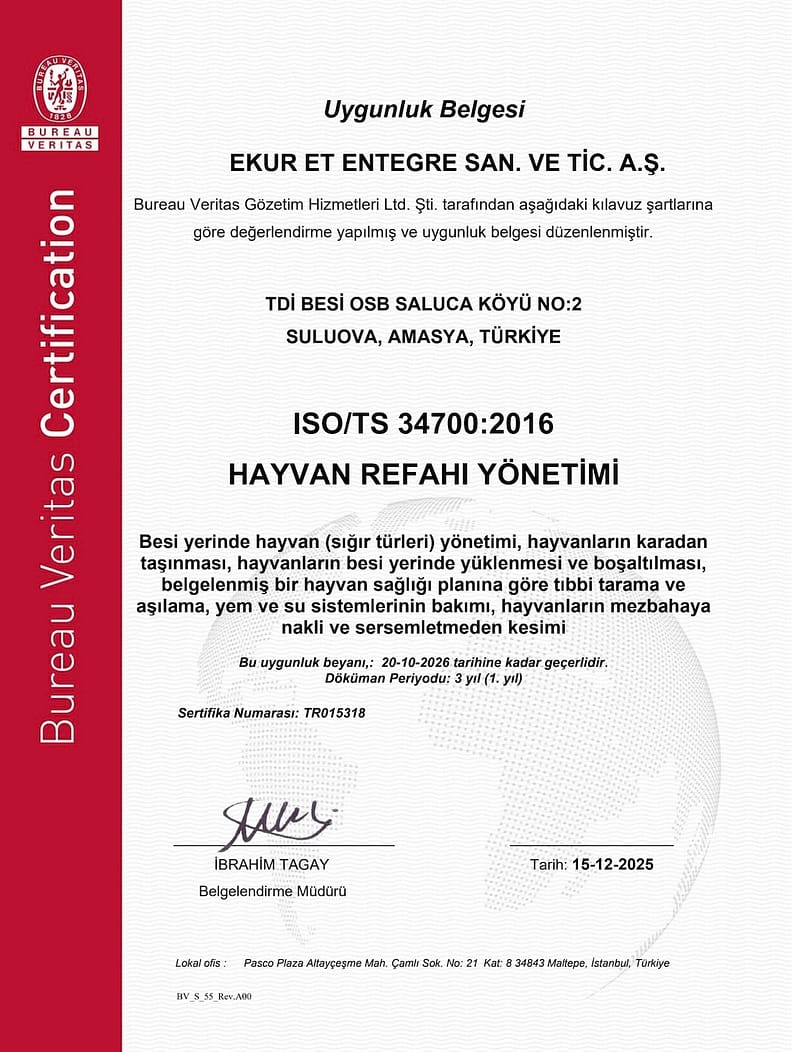 ISO 34700 Hayvan Refahı Sertifikası